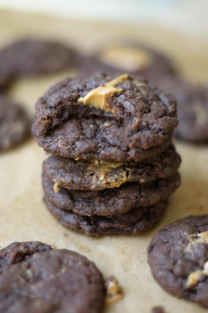 Dairy Free Dark Chocolate Peanut Butter Cookies