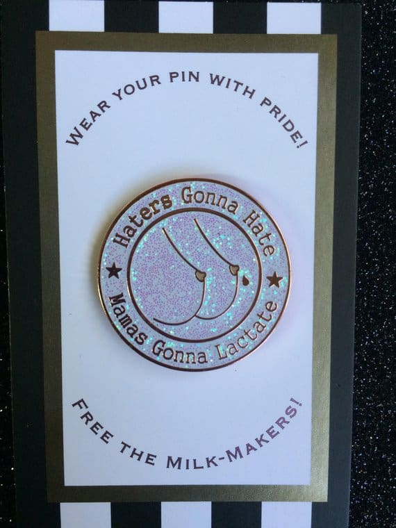 Haters Gonna Hate Pin for Nursing Moms