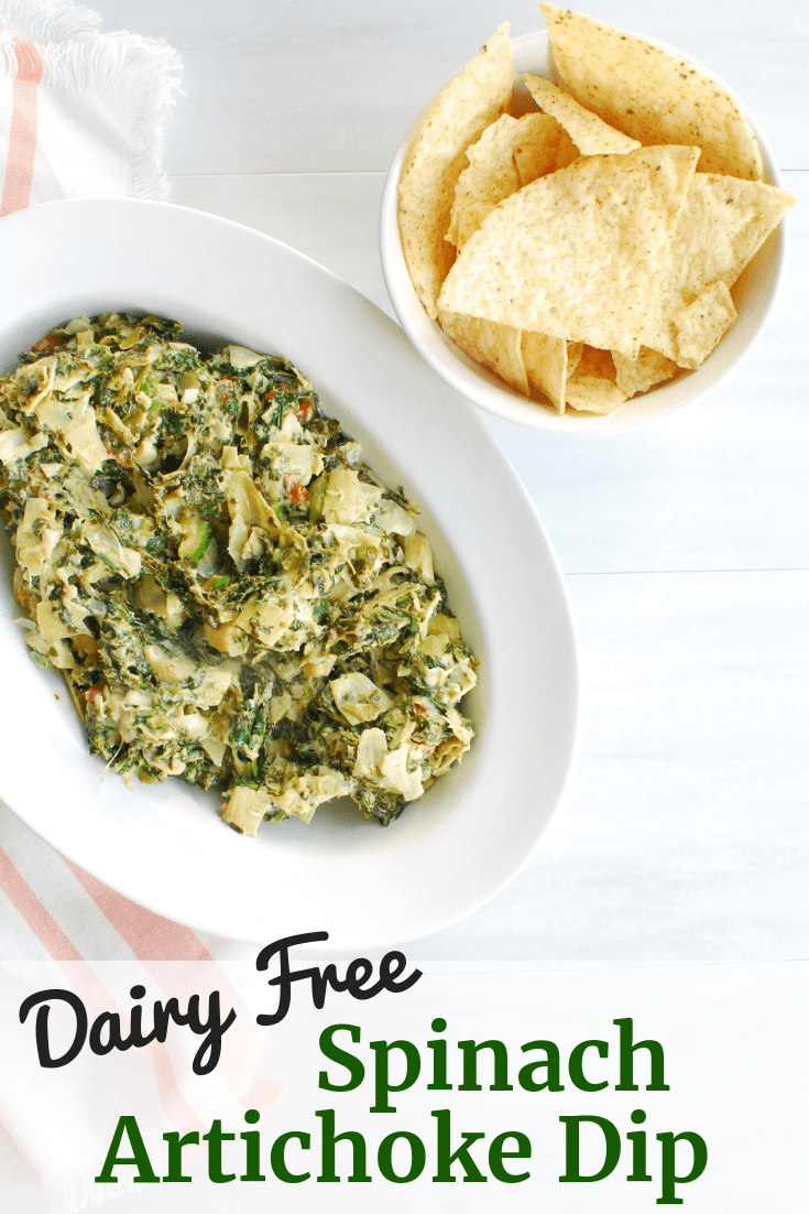 Dairy Free Spinach Artichoke Dip