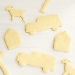 Dairy free sugar cookies in various shapes