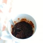 Vegan mug brownie