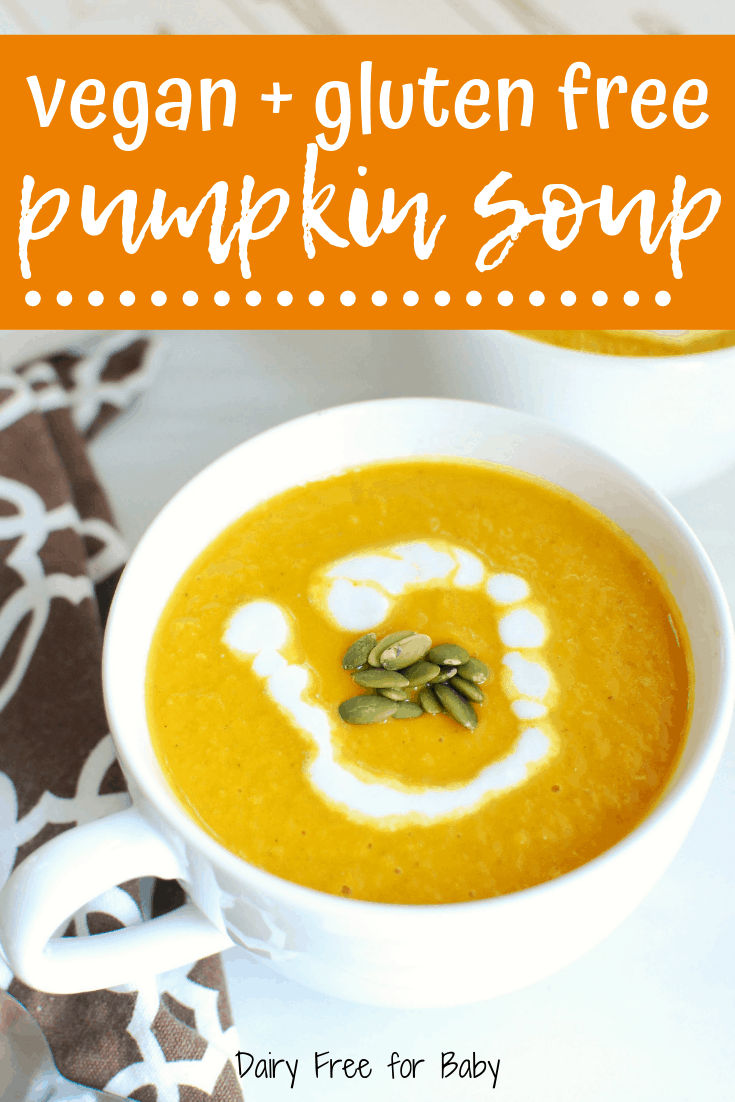 Vegan Pumpkin Soup Dairy Free for Baby