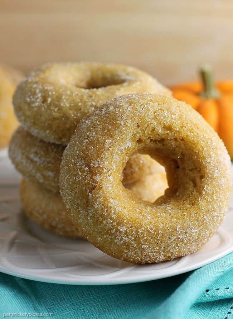 Cinnamon sugar pumpkin donuts