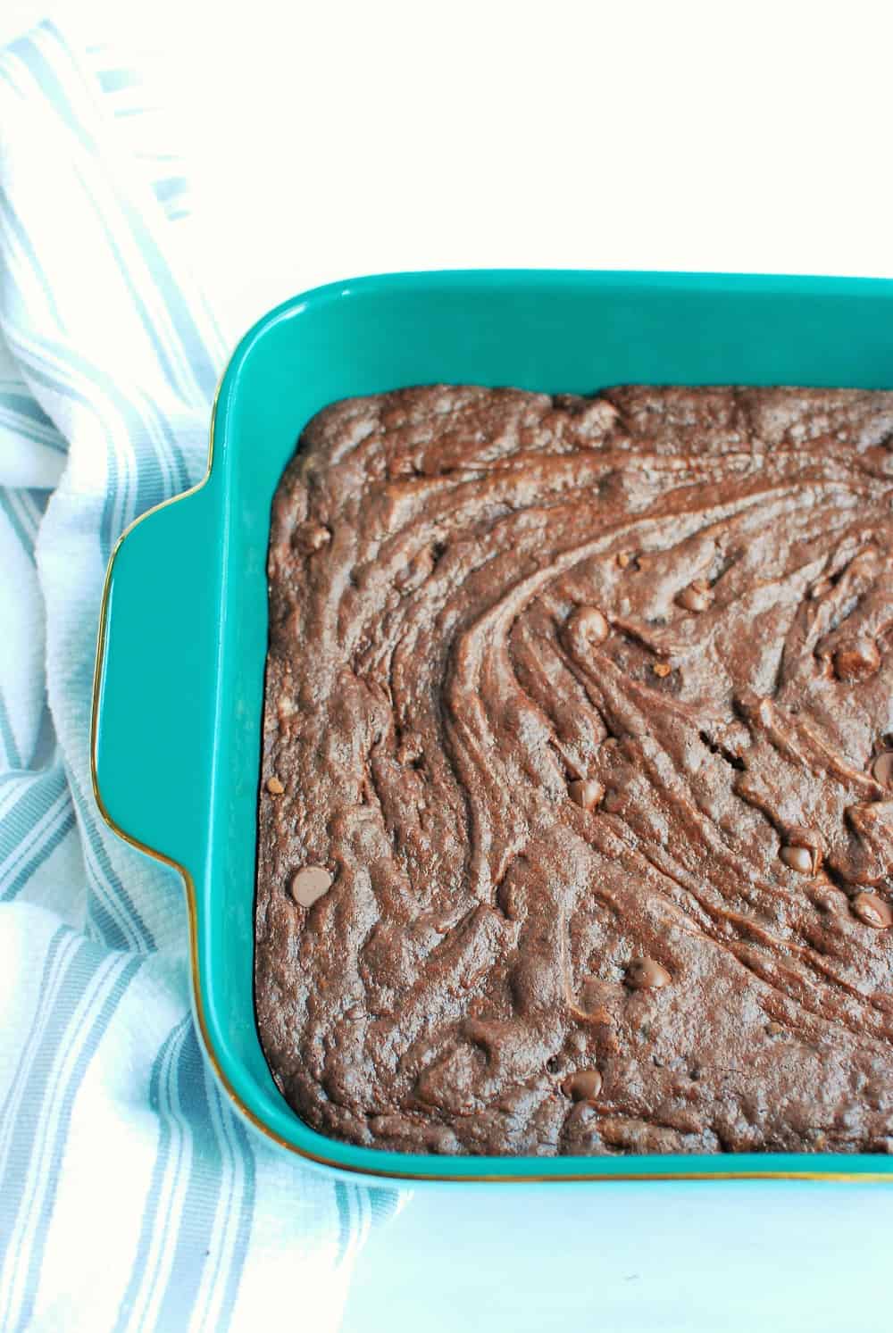 Pan full of dairy free brownies