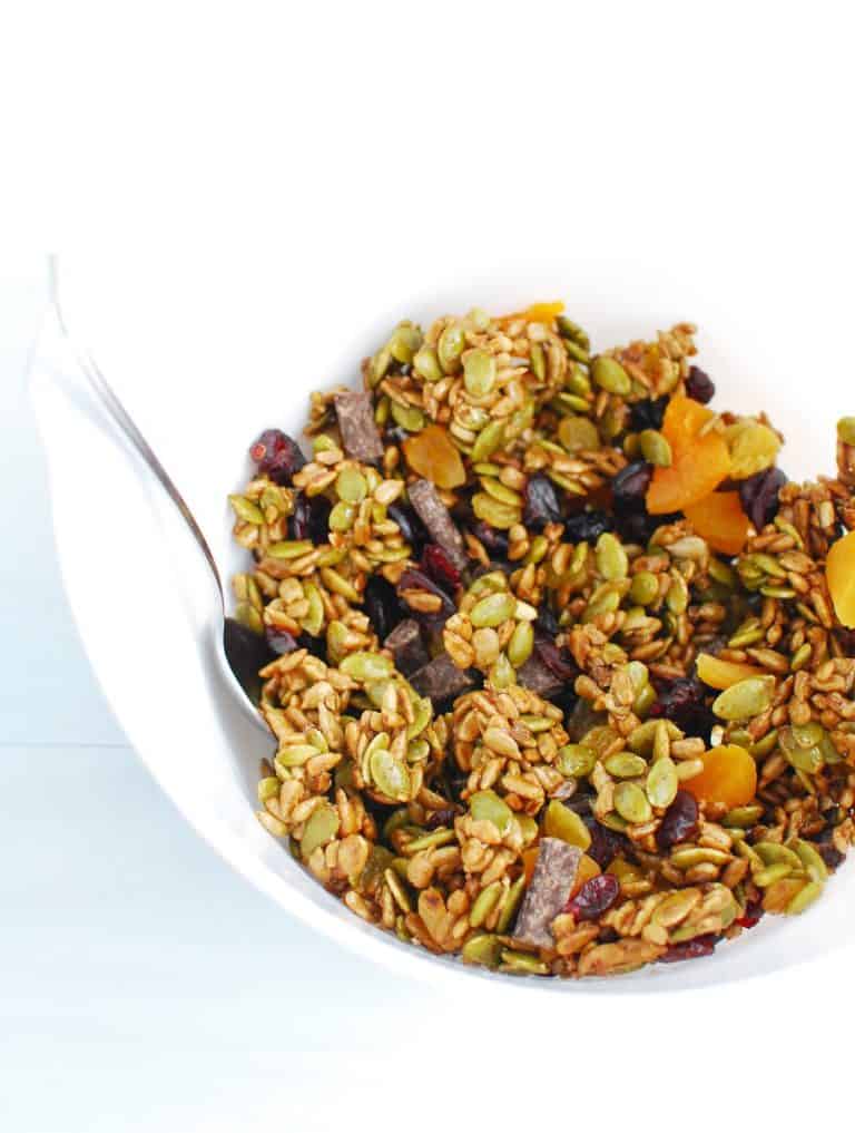 Maple Glazed NutFree Trail Mix (Dairy Free, Gluten Free, Vegan)