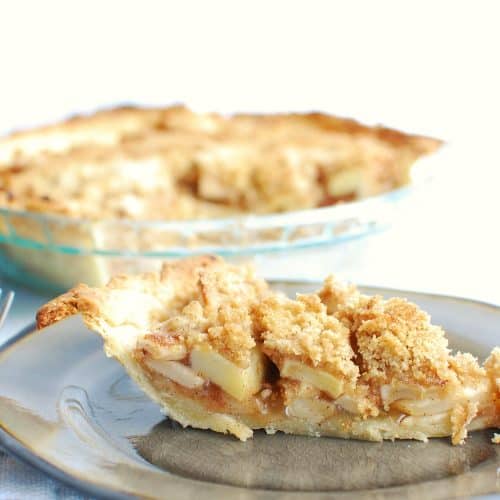 Dairy Free Apple Pie with Brown Sugar Crumb Topping