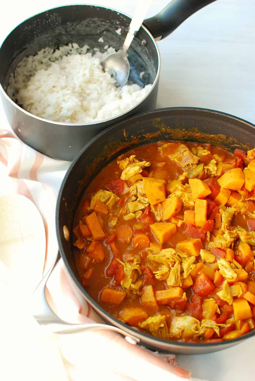 A pot full of gluten free dairy free curry