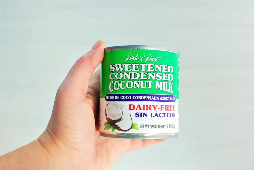 a can of sweetened condensed coconut milk