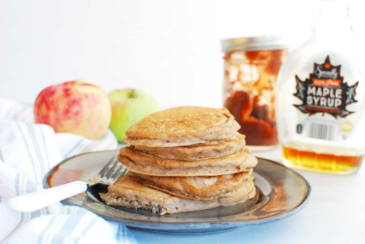 Hearty Apple Butter Pancakes (Dairy Free) Dairy Free for Baby