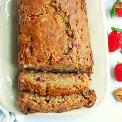 Strawberry Zucchini Bread Dairy Free for Baby