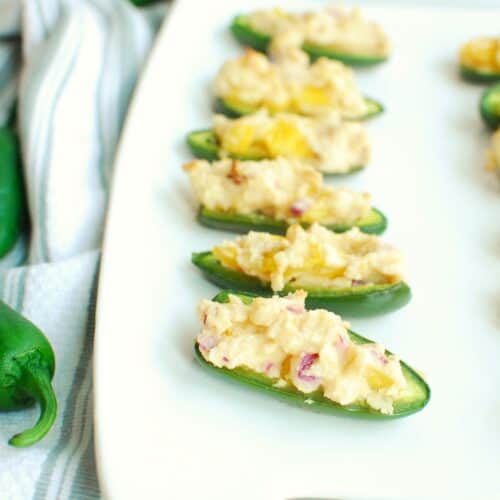 Sweet and Spicy Vegan Jalapeno Poppers - Dairy Free for Baby