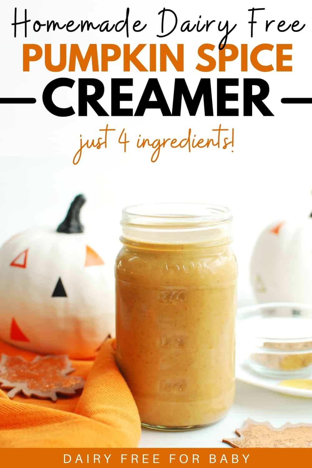Dairy Free Pumpkin Spice Creamer Dairy Free for Baby