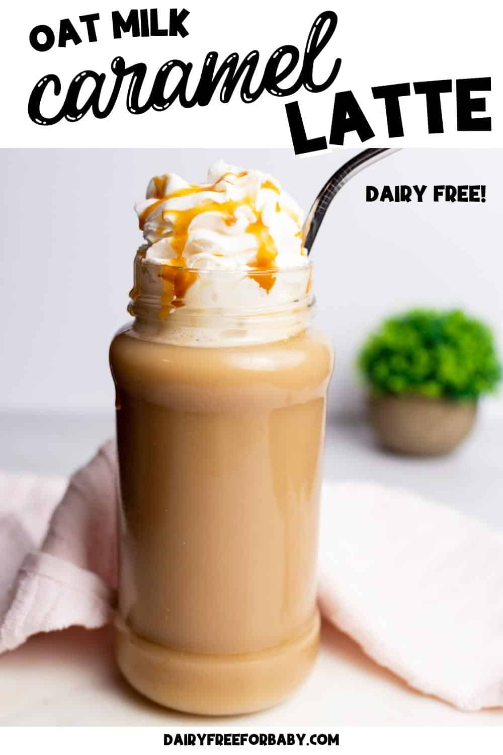 Dairy Free Caramel Oat Milk Latte Dairy Free for Baby