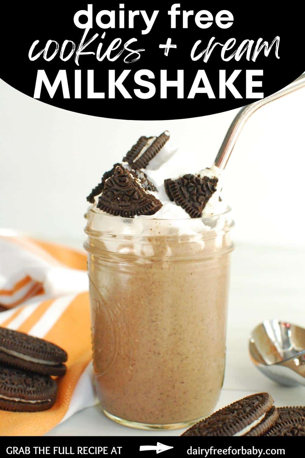 Dairy Free Cookies and Cream Milkshake Dairy Free for Baby