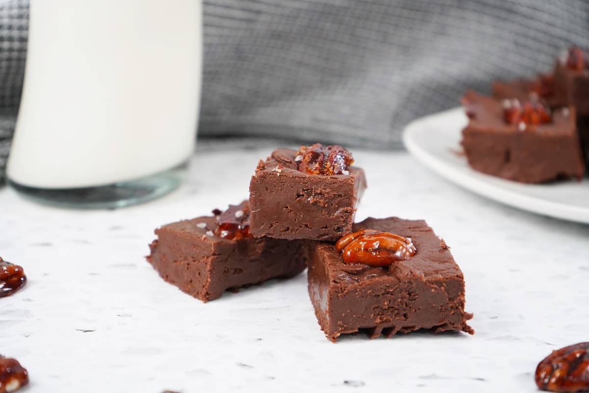Easy Dairy Free Fudge with Candied Pecans Dairy Free for Baby