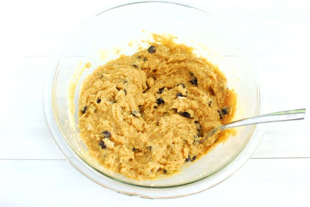 Bar batter in a mixing bowl.